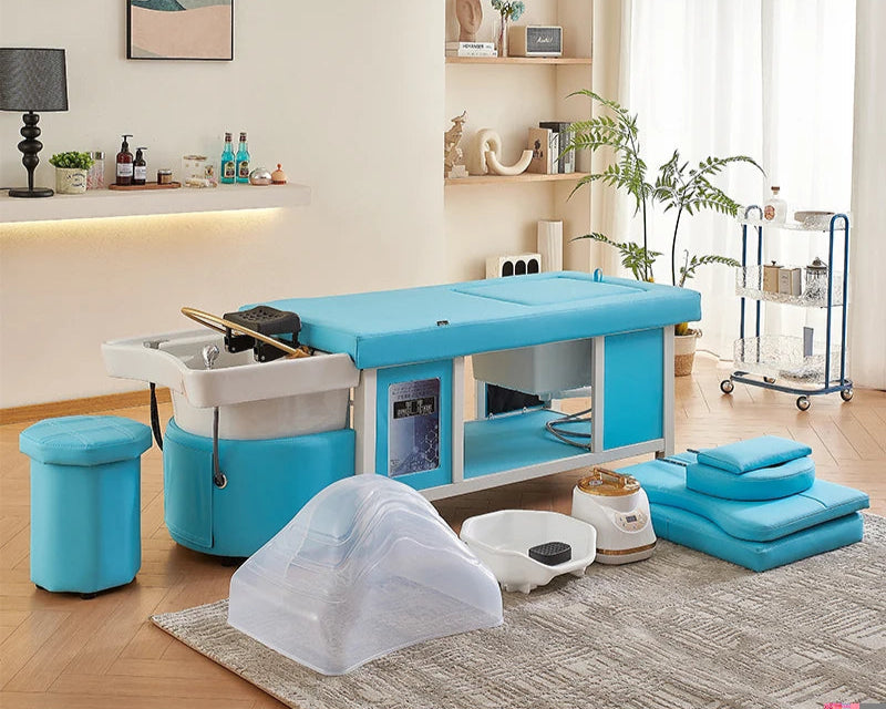 Head Spa lehátko OXYGEN s mycí jednotkou a LED
