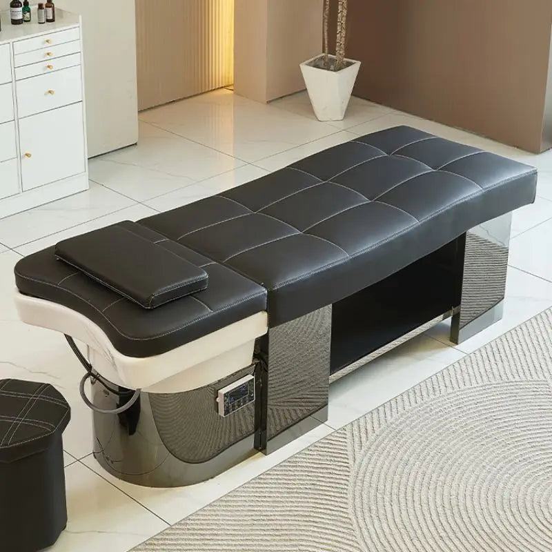 Masážní Head Spa Lehátko TITANIUM s Párou a LED Osvětlením
