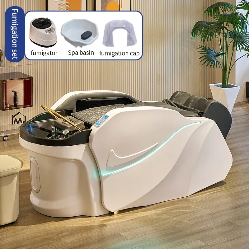 Futuristic Head Spa bed Lacerta with elegant design - Headspa Professional Japanese Head Spa Bed