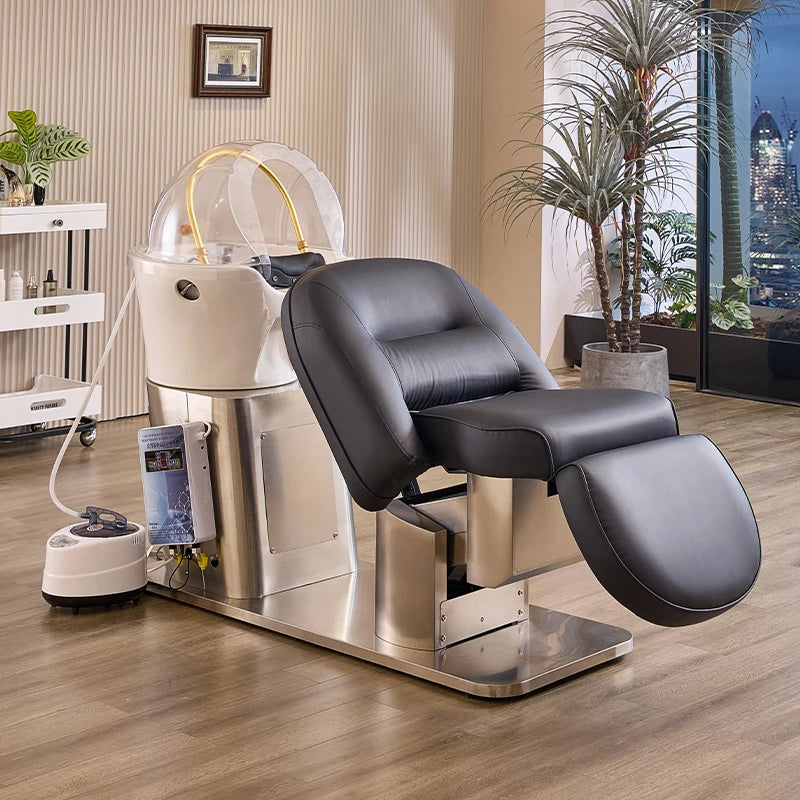 Modern Barber Chair with Washing Unit and Electric Control