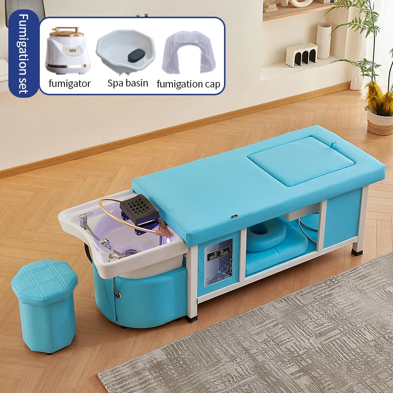 Masážní Head Spa Lehátko OXYGEN s Mycí Jednotkou