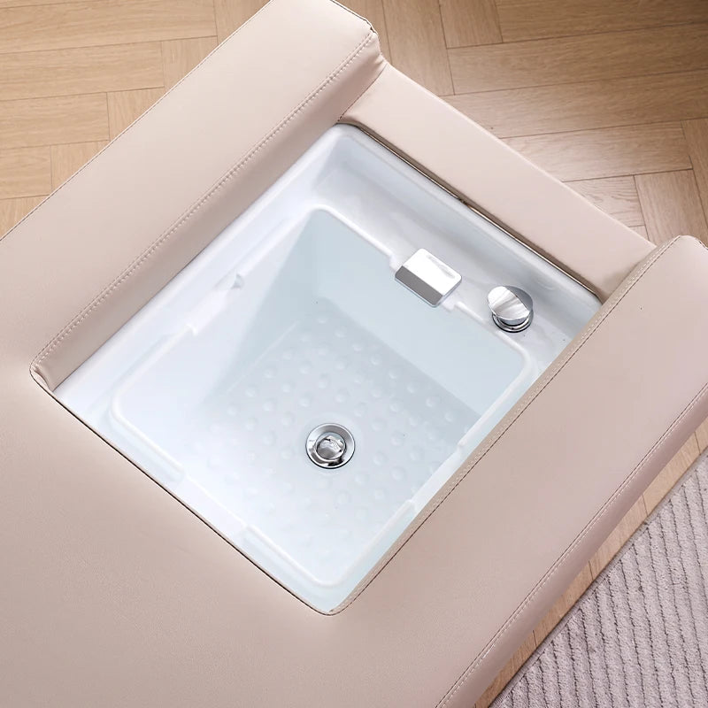 Head Spa Lehátko KORBEN s Párou, Aromaterapií a Dvojitým Dřezem