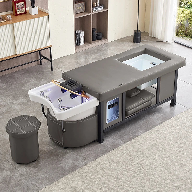 Bourbon Head Spa Lounger with Hydrotherapy and Storage