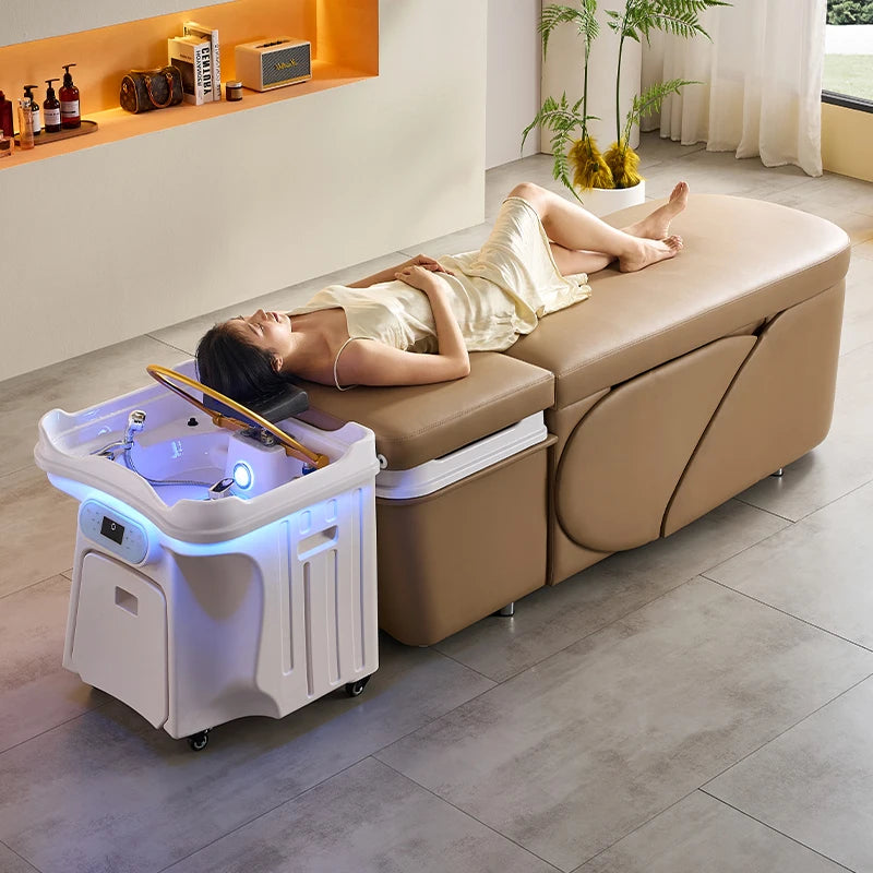 Tongo Mobile Shampoo Sink with Water Circulation and Fumigation