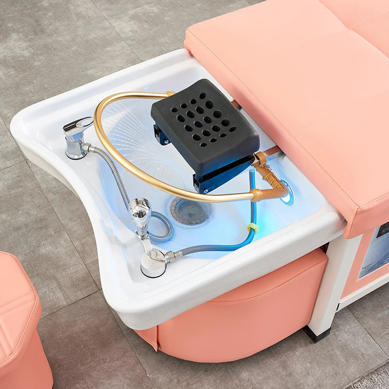 Head Spa Bed Flower with Wellness and Steam Therapy Functions