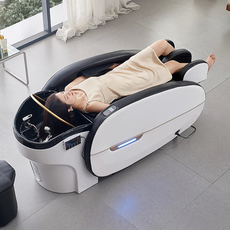 Venus – Luxusní Head Spa Lehátko s Masáží, Fumigací a LED Osvětlením