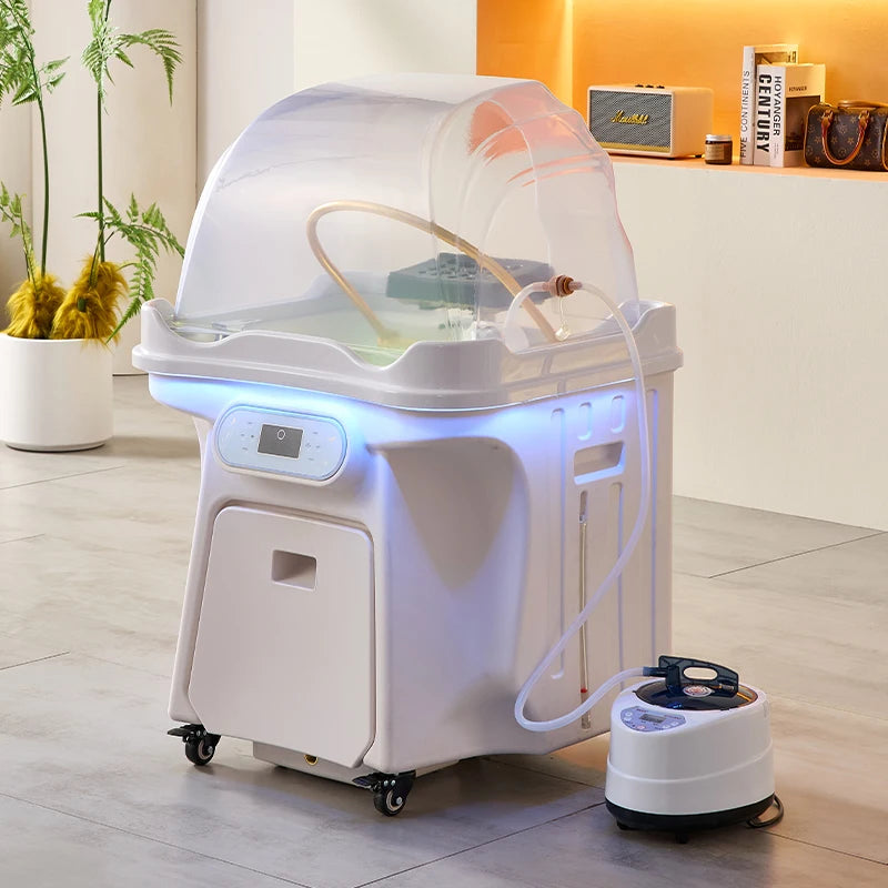 Tongo Mobile Shampoo Sink with Water Circulation and Fumigation