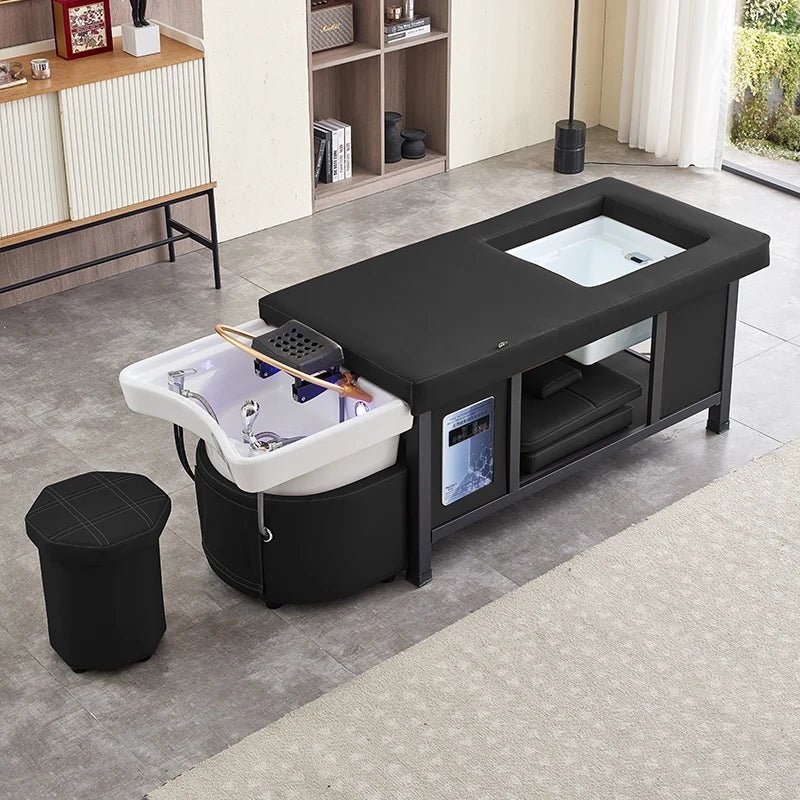 Bourbon Head Spa Lounger with Hydrotherapy and Storage