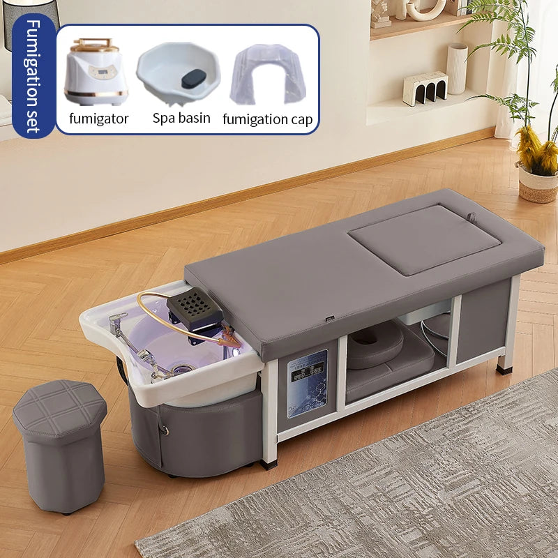 Masážní Head Spa Lehátko OXYGEN s Mycí Jednotkou
