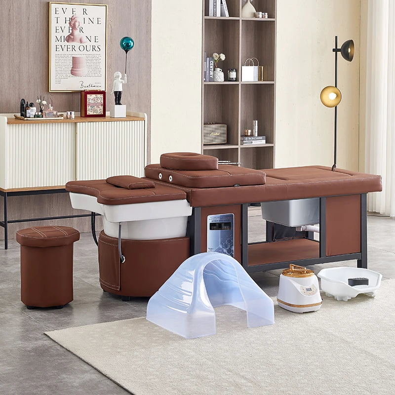 Bourbon Head Spa Lounger with Hydrotherapy and Storage