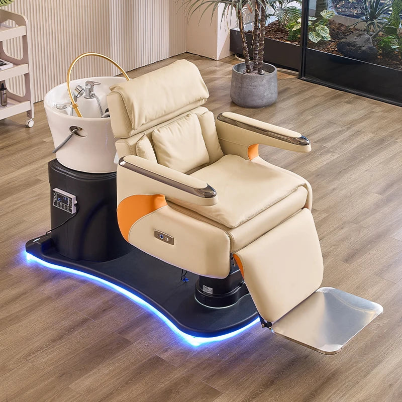 Modern Electric Chair with Wash Basin – Luxury SPA Chair with LED and Touch Control