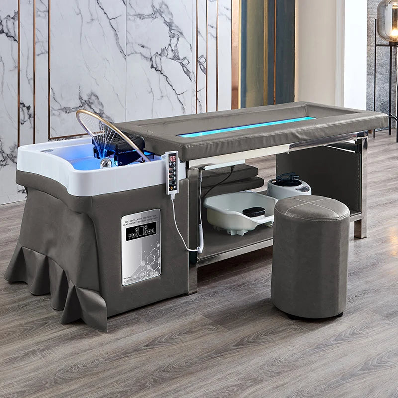 Luxurious SPA lounger Mysterious Black - Head Spa Shampoo Bed