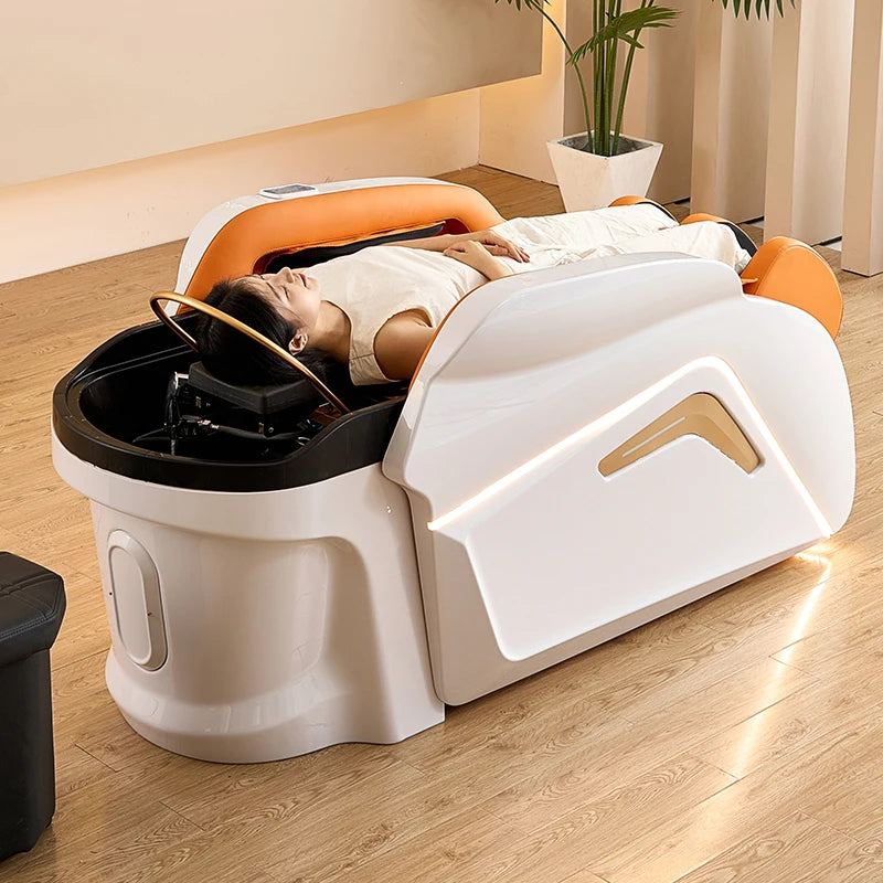 Moderní Head Spa lehátko KORGO s LED osvětlením a ergonomickým designem