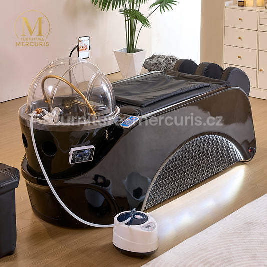 Head Spa lehátko Ponke s Cirkulace vody, fumigace, masáž zad a nohou, LED, držák na USB telefon, ke každému zakoupenému lehátku získáte školení Head Spa zdarma 