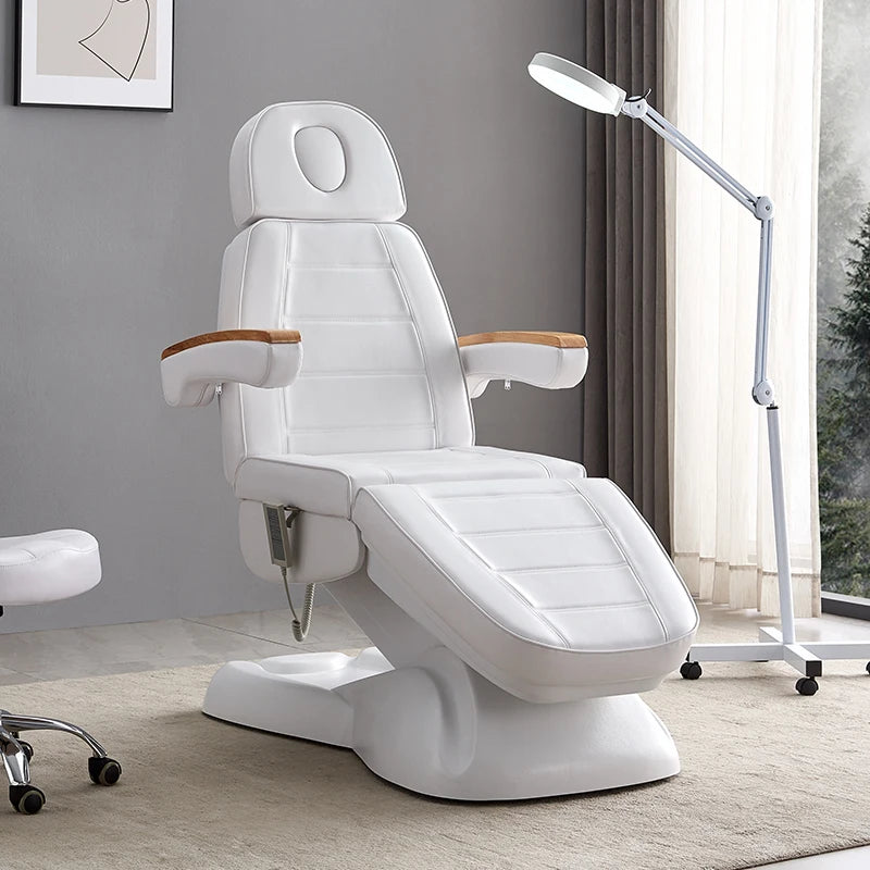 Elegant white electric beauty chair - Electric beauty bed
