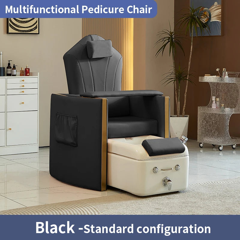 Luxusní pedikúrní křeslo s podnožkou - Spa Cosmetology Pedicure Chairs