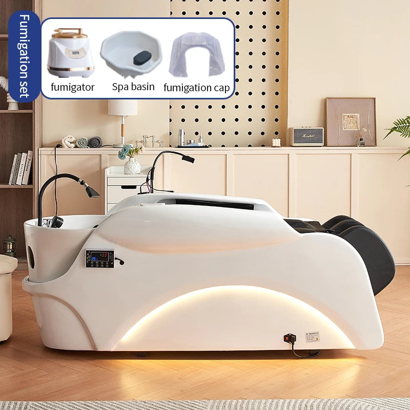 Luxuriöse Kopf-Spa-Liege Phoenix mit Dampftherapie und Massagefunktionen