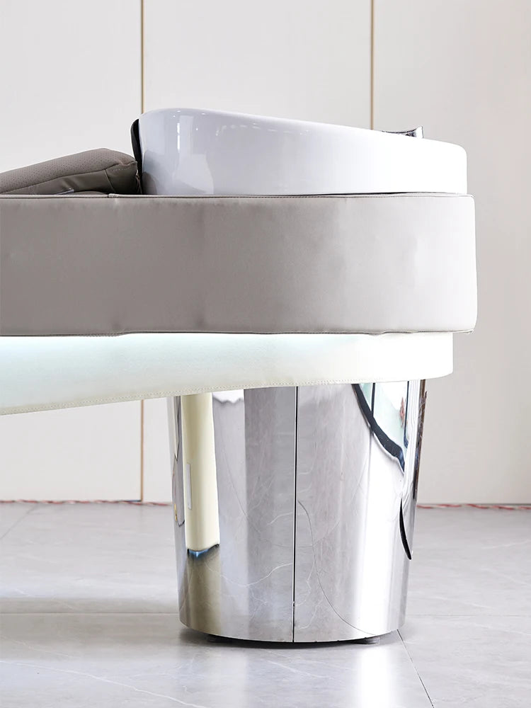 Luxurious shampoo chair with storage module - Barber Shampoo Chairs