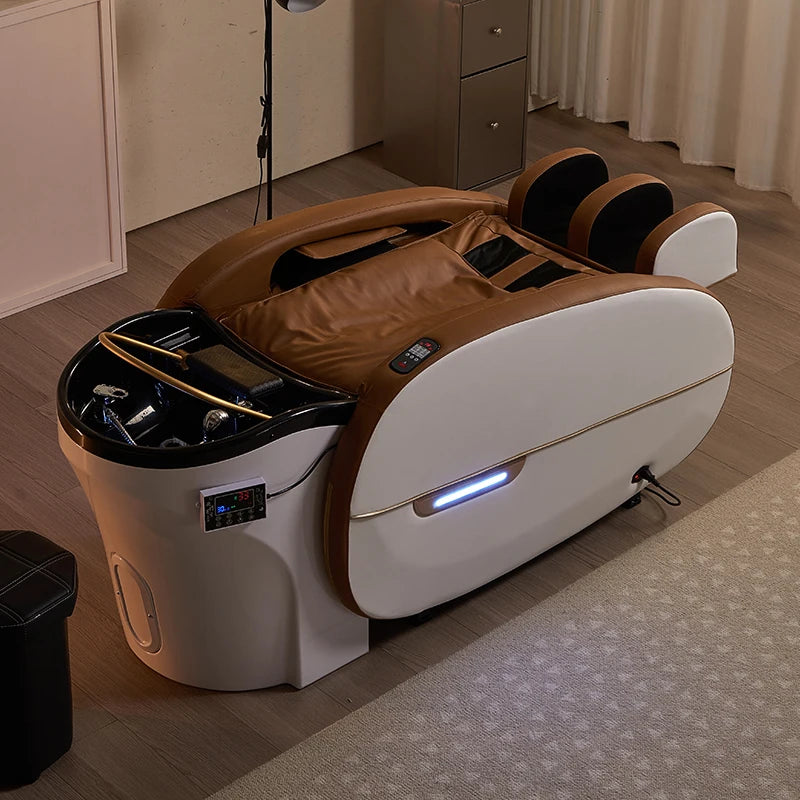 Venus – Luxusní Head Spa Lehátko s Masáží, Fumigací a LED Osvětlením